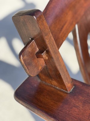 Brutalist Chairs in Mahogany, 1950s, Set of 2-SSK-1770331