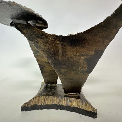 Brutalist Church Bronze Candleholder, 1970s-BGP-1720227