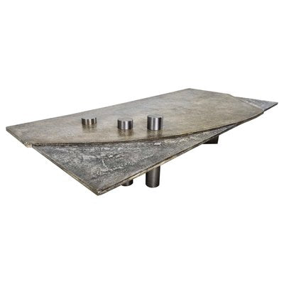 Brutalist Coffee Table by Pia Manu, 1970s-IRH-1300658