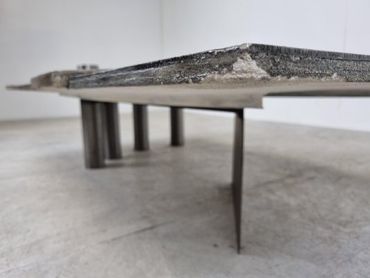 Brutalist Coffee Table by Pia Manu, 1970s-IRH-1300658