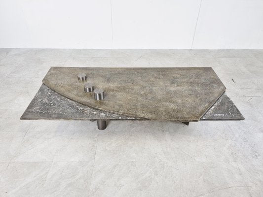 Brutalist Coffee Table by Pia Manu, 1970s-IRH-1300658