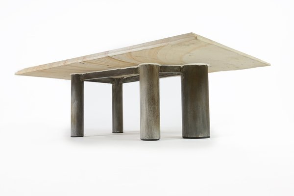 Brutalist Coffee Table by Pia Manu, Belgium, 1970s-UAK-852107