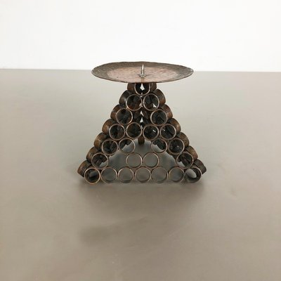 Brutalist Copper Candleholder, Austria, 1950-QZ-1133563