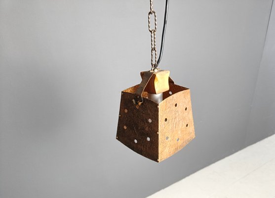 Brutalist Copper Pendant Light, 1970s-IRH-2035931