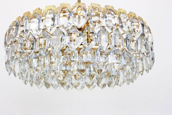 Brutalist Crystal Glass Chandelier from Bakalowits, Austria, 1960s-UGR-1085990