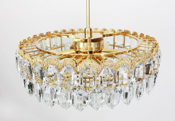 Brutalist Crystal Glass Chandelier from Bakalowits, Austria, 1960s-UGR-1085990