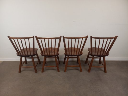 Brutalist Dining Chairs, 1950s, Set of 4-TUK-2018461