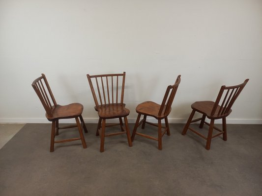 Brutalist Dining Chairs, 1950s, Set of 4-TUK-2018461