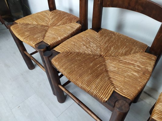 Brutalist Dining Chairs, 1950s, Set of 4-EAD-1742695