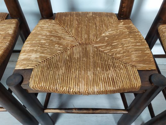 Brutalist Dining Chairs, 1950s, Set of 4-EAD-1742695