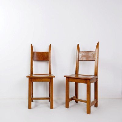 Brutalist Dining Chairs, 1970s, Set of 6-JG-1797704