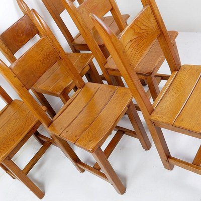 Brutalist Dining Chairs, 1970s, Set of 6-JG-1797704