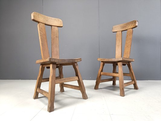 Brutalist Dining Chairs by Depuydt, 1960s, Set of 8-IRH-2032278