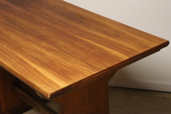 Brutalist Dining Table in Wood, 1950s-IZV-1765980