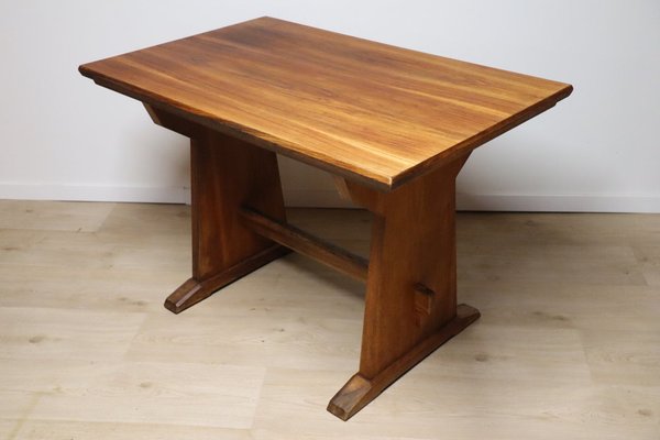 Brutalist Dining Table in Wood, 1950s-IZV-1765980