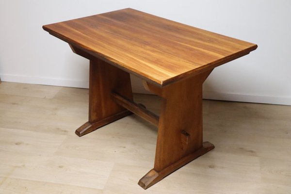 Brutalist Dining Table in Wood, 1950s-IZV-1765980