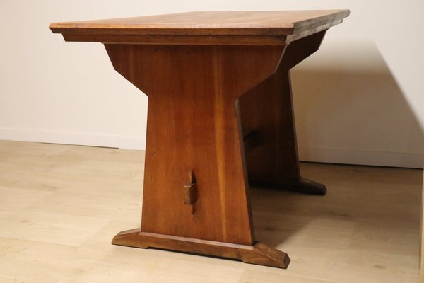 Brutalist Dining Table in Wood, 1950s-IZV-1765980