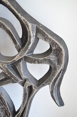 Brutalist Dragon Slayer Wall Sculpture, 1960s-OV-671826