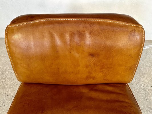 Brutalist Ds-15 Leather Lounge Chair from de Sede, Switzerland, 1970s-JP-1773167