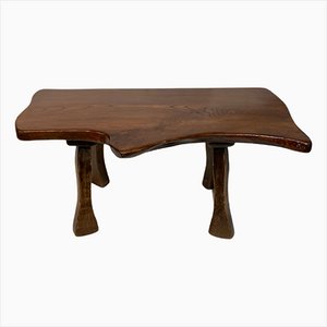 Brutalist Dutch Wabi Sabi Organic Oak Tree Table, 1960s-BHG-1088823