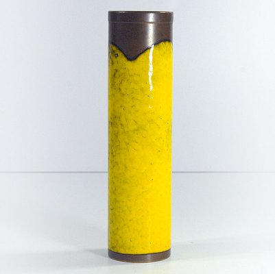 Brutalist Enamel on Copper Vase, 1960s-GIW-1723177