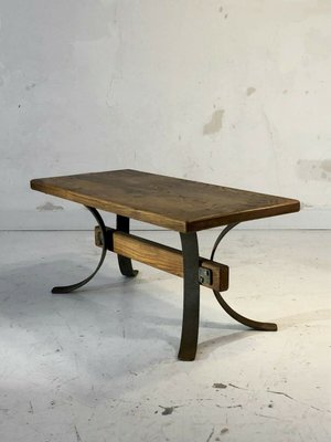 Brutalist Folk Art Coffee Table, 1970s-NLF-678312