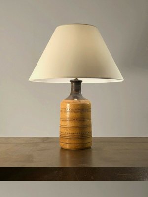 Brutalist French Ceramic Table Lamp, 1970s-NLF-1334824