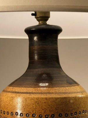 Brutalist French Ceramic Table Lamp, 1970s-NLF-1334824