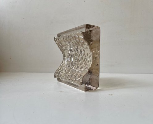 Brutalist Glass Block Sculpture from Kosta Boda, 1970s-LCR-1000470