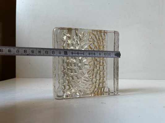 Brutalist Glass Block Sculpture from Kosta Boda, 1970s-LCR-1000470