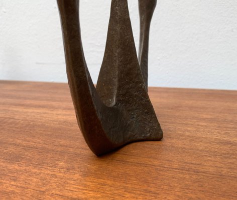 Brutalist Heavy Bronze 3-Arm Candleholder from Dalbeck, 1960s-UAH-1294650