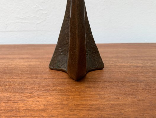 Brutalist Heavy Bronze 3-Arm Candleholder from Dalbeck, 1960s-UAH-1294650