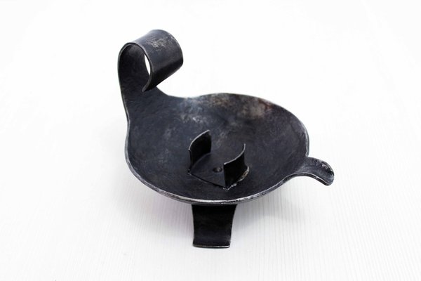 Brutalist Iron Candleholder, 1950s-BQF-1797399