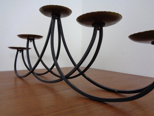 Brutalist Iron Candleholder, 1960s-RDW-1288818