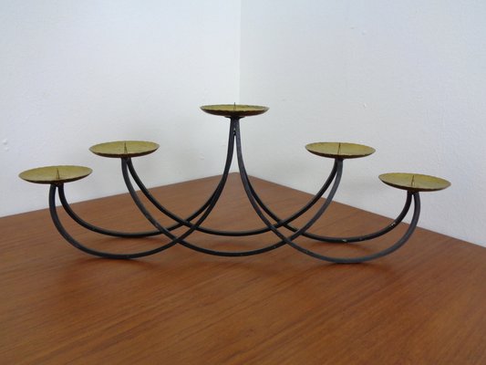 Brutalist Iron Candleholder, 1960s-RDW-1288818