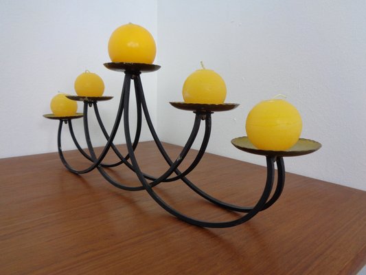 Brutalist Iron Candleholder, 1960s-RDW-1288818