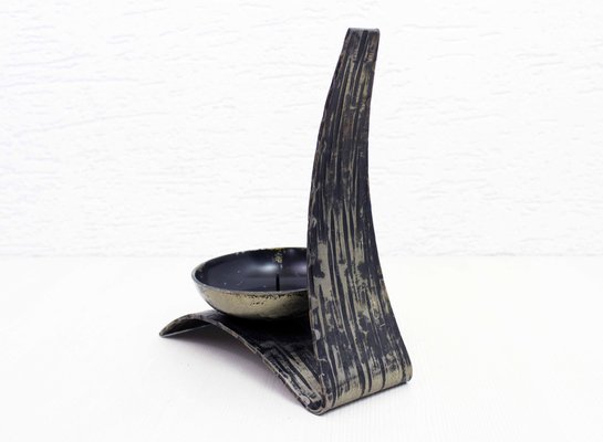 Brutalist Iron Candleholder, 1970s-BQF-1773548