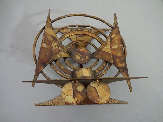 Brutalist Iron Candleholder by Henrik Horst, 1960s-RDW-628186