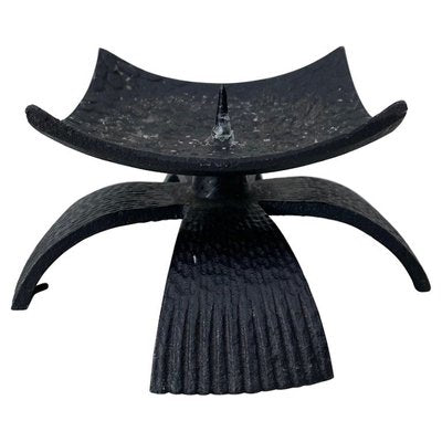 Brutalist Iron Candlestick, 1960s-LL-1312169