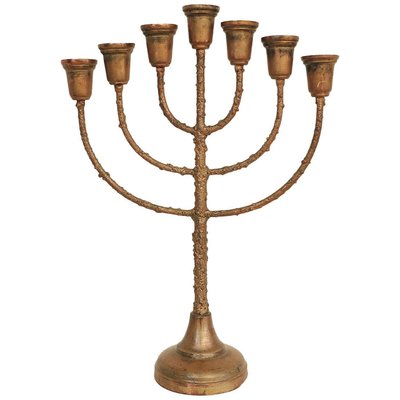 Brutalist Jewish Menorah-DEK-932479