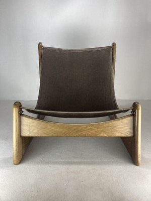 Brutalist Lounge Low Relax Chair in Bouclé by Carl Straub, 1970s-BHG-1818753