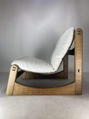 Brutalist Lounge Low Relax Chair in Bouclé by Carl Straub, 1970s-BHG-1818753