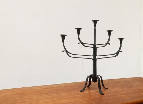 Brutalist Metal Candle Holder-UAH-1057026