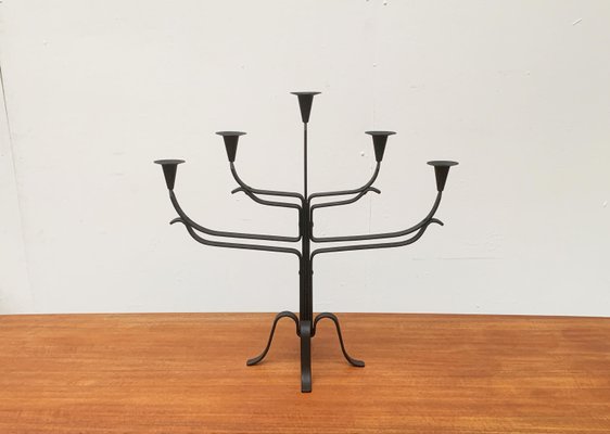 Brutalist Metal Candle Holder-UAH-1057026