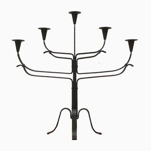 Brutalist Metal Candle Holder-UAH-1057026