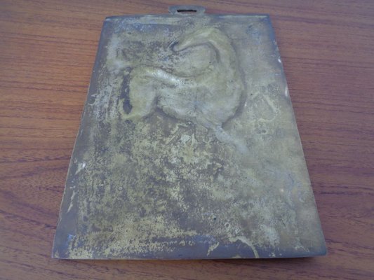 Brutalist Metal Horse Wall Panel, 1960s-RDW-902211