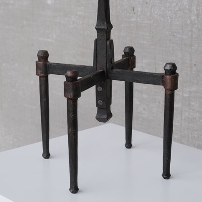 Brutalist Mid-Century Iron Floor and Table Lamp, Set of 4-JRP-1115812