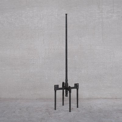 Brutalist Mid-Century Iron Floor and Table Lamp, Set of 4-JRP-1115812