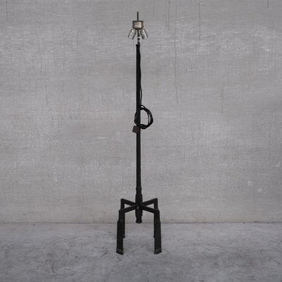 Brutalist Mid-Century Iron Floor and Table Lamp, Set of 4-JRP-1115812