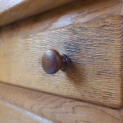 Brutalist Oak Chest of Drawers, 1960s-NYF-2018971